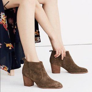 Madewell Brenner Boot in Suede Mink